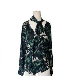 House of Harlow 1960 X Revolve Falling Leaves Stelle Blouse  Top Size Small